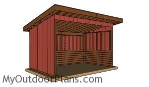 10x16 run in shed plans