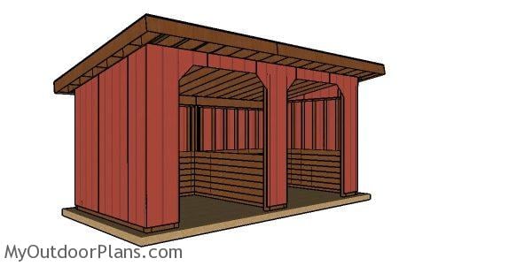 10x20 run in shed plans - free pdf download