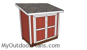 5x8 Lean to shed plans