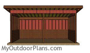 8x20 Run in shed plans