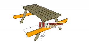 Fitting-the-seat-support-picnic-table