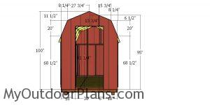 Front wall panels - 6x8 shed