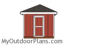 10x10 Hip Roof Shed Plans