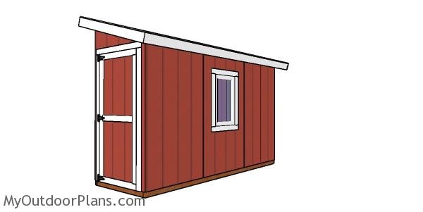 4×12 Lean to Shed Plans