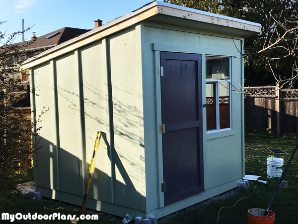 8x8 Lean to Shed - DIY Project | MyOutdoorPlans | Free 