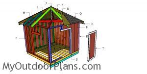 Building a 10x10 hip roof shed