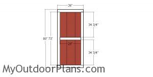 Double doors - 12x16 shed