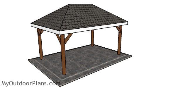 Simple 10x16 Rectangular Gazebo Plans | MyOutdoorPlans