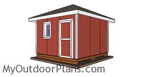 12x12 Shed with a Hip Roof Plans