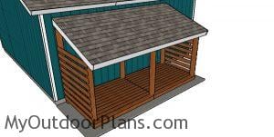 Build a wood storage shed