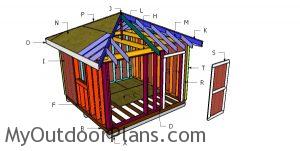 Building a 12x12 shed with a hip roof