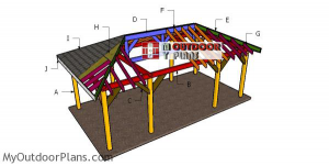 Building-a-one-car-carport-with-hip-roof