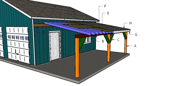 Carport Attached to the House Plans | MyOutdoorPlans 