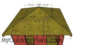 Roof sheets - 12x12 Hip Roof Shed