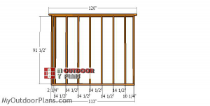 Side-wall-frame---10x10-shed