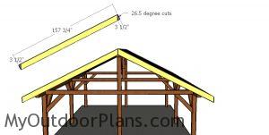 20x24 Pavilion - front and BACK ROOF TRIMS