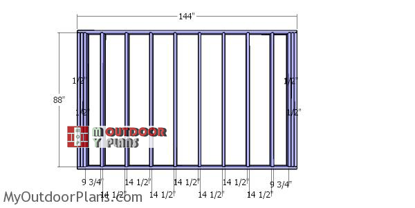 Back-wall-frame---12x12-shed