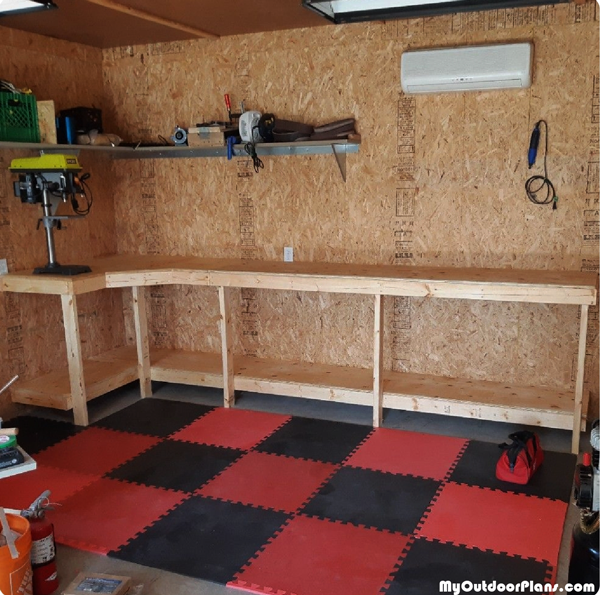 DIY Garage Workbench MyOutdoorPlans Free Woodworking 