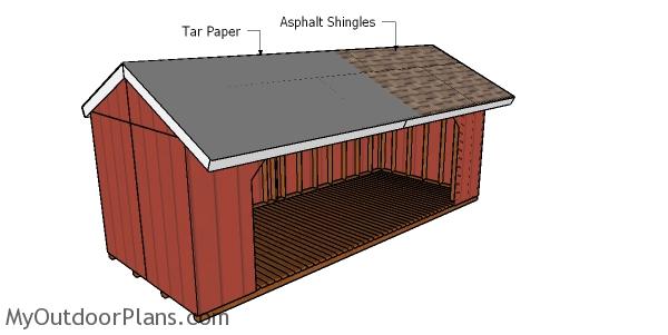 8x20 Firewood Shed Roof Plans MyOutdoorPlans Free 