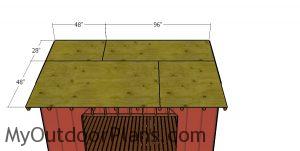 Roof sheets - 8x12 wood shed
