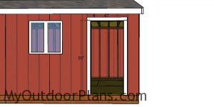 Side door jambs - 10x24 shed