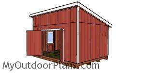 12x18 Lean to Shed Plans - DIY Drawings