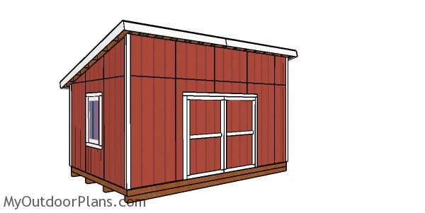 12×18 Lean to Shed Plans