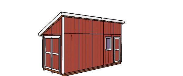 8x20 Lean to Shed Plans