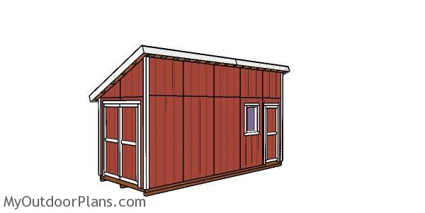 8x20 lean to shed plans myoutdoorplans free