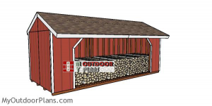 8x20-firewood-shed-plans
