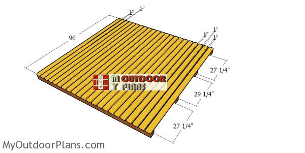 Building-the-floor-for-the-8x8-wood-shed