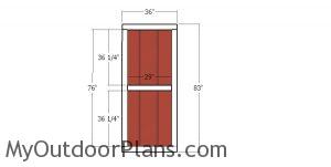 Double shed doors - build