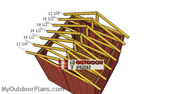 Fitting-the-trusses-to-the-wood-shed