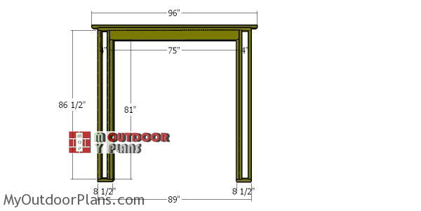 Front-wall-frame---8x20-shed