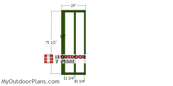 Front-wall-frames---8x20-shed