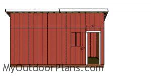 Side door jambs - 8x20 lean to shed