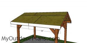 Side roof trims - 8x12 pavilion