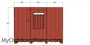 Side wall siding sheets - 12x18 shed