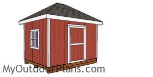 10x12 Hip Roof Shed Plans