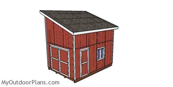12x16 Lean to Shed with Loft - Free DIY Plans 