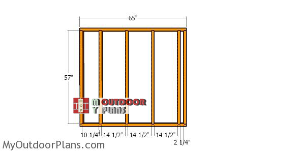 Back-wall-frame---6x12-shed