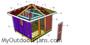 Building a 12x12 shed with a hip roof