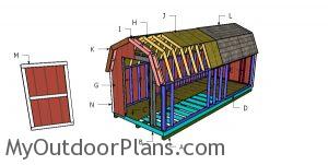 Building a 8x20 gambrel shed
