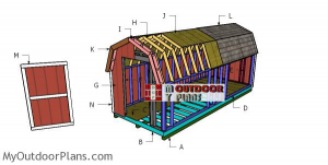 Building-a-8x20-gambrel-shed