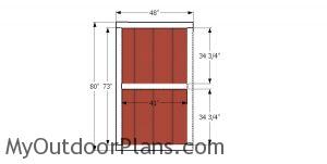 Door for 8x20 barn shed