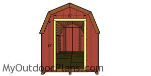 Door jambs - 8x20 barn shed