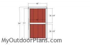 Double doors for shed