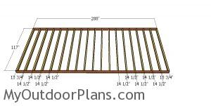 Floor frame - 10x24 shed