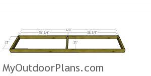 Floor frame for cat tunnel A