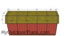 Roofing sheets - 8x20 barn shed